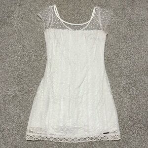 Abercrombie white lace dress